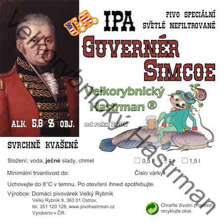 Eriketa U.S. IPA Guvernér Simcoe (2015) © Velkorybnický Hastrman